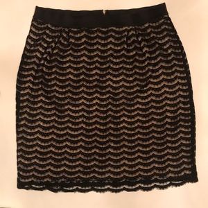 Black and nude knee length Mossimo skirt